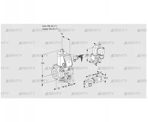 VAS125R/NW (88033688) Газовый клапан Kromschroder