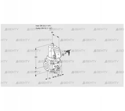 VAS232R/NWSR (88025333) Газовый клапан Kromschroder