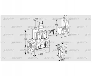 VCS665F05NLWRE/PPB-/PP3P (88207946) Сдвоенный газовый клапан Kromschroder