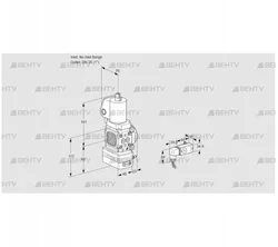 VAG1T-/25N/NQSLAA (88011837) Газовый клапан с регулятором соотношения Kromschroder