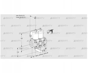 VCG3E50R/50R05NGEWL/PPPP/PPPP (88100707) Клапан с регулятором соотношения Kromschroder