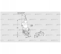 VAS3-/50R/LWSL (88015645) Газовый клапан Kromschroder