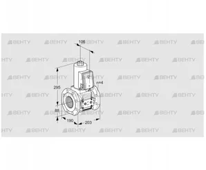 VAS7T80A05NQE/PP/PP (88202805) Газовый клапан Kromschroder