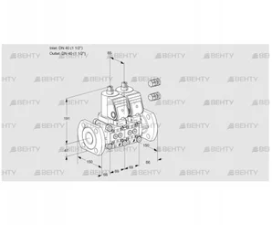 VCS2E40F/40F05NNWSR3/PPPP/PPPP (88103262) Сдвоенный газовый клапан Kromschroder
