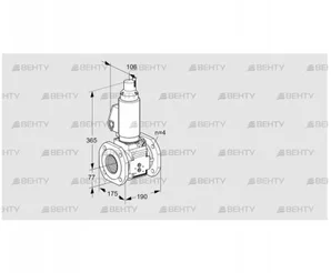 VAS6T65A05LQGLB/PP/PP (88204232) Газовый клапан Kromschroder