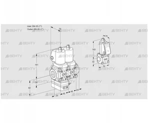 VCD1T25N/25N05D-50NQSL/PPZS/PPPP (88104069) Регулятор давления Kromschroder