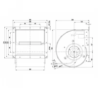 Центробежный вентилятор ebmpapst D4E180CA0202