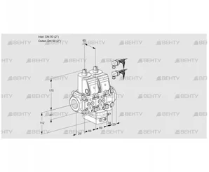 VCH2E50R/50R05NHEVWR6/PPPP/PPPP (88106317) Клапан с регулятором расхода Kromschroder