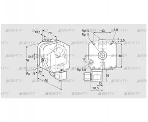 DG 30U-6 (84447291) Датчик-реле давления газа Kromschroder