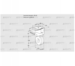 IBA65/40Z05/40A2D (88300946) Дроссельная заслонка Kromschroder