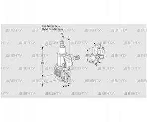 VAS1-/LQ (88015253) Газовый клапан Kromschroder