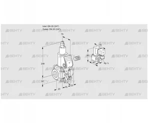 VAS120R/LW (88011591) Газовый клапан Kromschroder