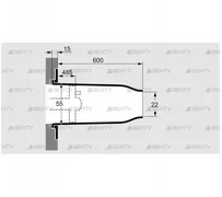 TSC 65/50B022-600/485-Si-1350 (74921021) Комплект керамического насадка Kromschroder