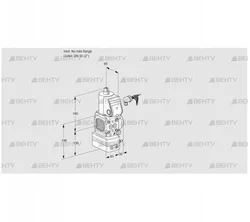 VAD3-/50R/NW-50A (88034346) Газовый клапан с регулятором давления Kromschroder