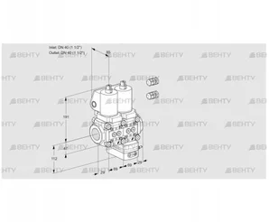 VCH2E40R/40R05NHEWSL3/PPPP/PPPP (88107360) Клапан с регулятором расхода Kromschroder