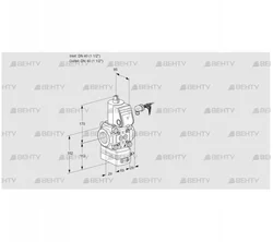 VAD240R/NW-50A (88010603) Газовый клапан с регулятором давления Kromschroder