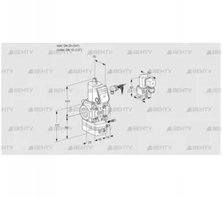 VAG120/15R/NWBE (88012605) Газовый клапан с регулятором соотношения Kromschroder