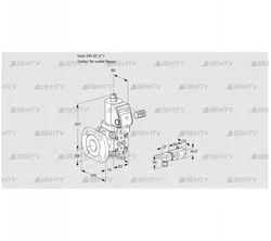 VAS350/-F/NWSR (88028465) Газовый клапан Kromschroder