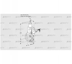 VAS120/-R/LWGR (88021693) Газовый клапан Kromschroder