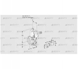 VAS125/-R/NW (88007264) Газовый клапан Kromschroder