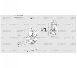 VAS2E40R/40R05NWR/PP/BS (88106828) Газовый клапан Kromschroder