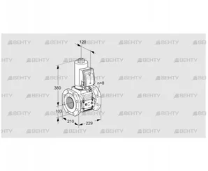 VAS8T100A05NQSRE/PP/PP (88204750) Газовый клапан Kromschroder