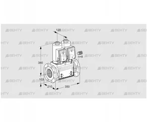 VCS8100F05NNWGR3B/PPPP/PPPP (88203182) Сдвоенный газовый клапан Kromschroder