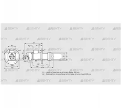 BIC 65HB-500/635-(34A)E (84099004) Газовая горелка Kromschroder