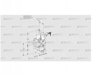 VAD125R/NW-50A (88020831) Газовый клапан с регулятором давления Kromschroder