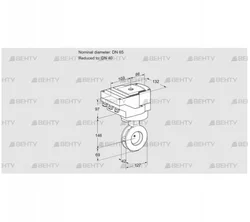 IBAF65/40Z05/20-60Q3TR10 (88301796) Дроссельная заслонка Kromschroder