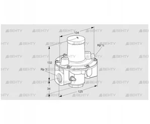 GDJ 25R04-4Z (03155063) Регулятор давления Kromschroder