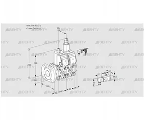 VCS3E50F/50R05NLWR/3-PP/3-PP (88104583) Сдвоенный газовый клапан Kromschroder