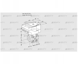 IFC1T20/20N05-15PPPP/20-15Q3TR10-I (88301676) Регулирующий клапан с сервоприводом Kromschroder