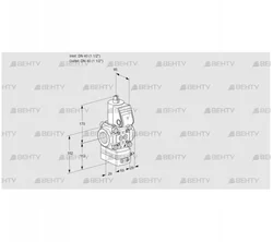 VAG2T40N/NQAA (88001948) Газовый клапан с регулятором соотношения Kromschroder