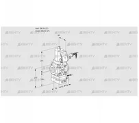 VAH350R/NWSRAE (88034103) Клапан с регулятором расхода Kromschroder