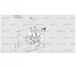 VCG3E50R/50F05NGEWR/MMMM/PPPP (88106312) Клапан с регулятором соотношения Kromschroder