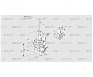 VAG125R/NWAE (88014708) Газовый клапан с регулятором соотношения Kromschroder