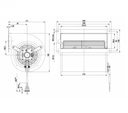 Центробежный вентилятор ebmpapst D2D133AB0211