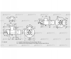 BIO 125KBL-350/335-(21)E (84023140) Газовая горелка Kromschroder