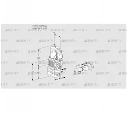 VAG1-/15R/NWBK (88033462) Газовый клапан с регулятором соотношения Kromschroder