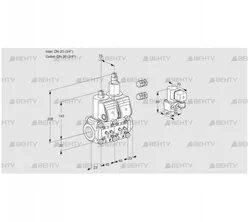 VCS1E20R/20R05NLWR3/MMMM/PPBY (88101203) Сдвоенный газовый клапан Kromschroder