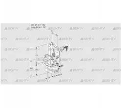 VAG240R/NWAE (88001254) Газовый клапан с регулятором соотношения Kromschroder