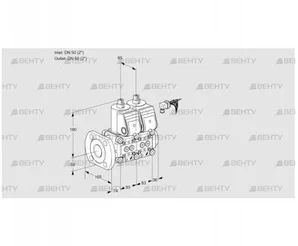 VCS3E50F/50R05NNWR3/PPPP/PPPP (88104955) Сдвоенный газовый клапан Kromschroder