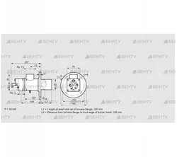 BIO 50KB-190/185-(34)D (84099738) Газовая горелка Kromschroder