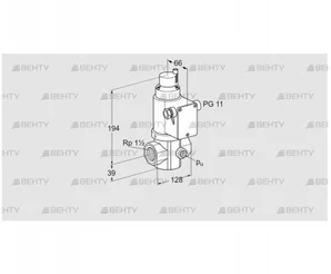 VG 40/32R02LT31D (85208120) Запорный газовый клапан Kromschroder