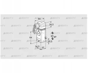 DG 110VCT1-6W/B (75454585) Датчик-реле давления газа Kromschroder