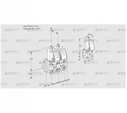 VCS2E40R/40R05NNWR/PPMM/PPBS (88105410) Сдвоенный газовый клапан Kromschroder