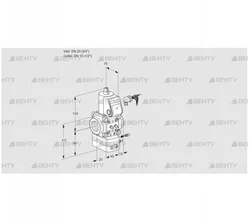 VAG120/15R/NWBE (88012920) Газовый клапан с регулятором соотношения Kromschroder