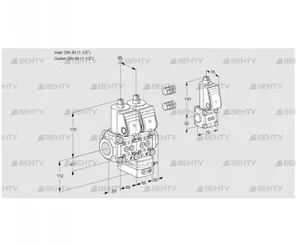 VCD2E40R/40R05ND-50WR3/PPPP/PPBS (88103017) Регулятор давления Kromschroder