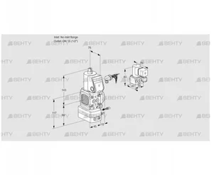 VAG1-/15R/NWBE (88033302) Газовый клапан с регулятором соотношения Kromschroder